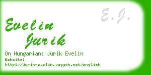 evelin jurik business card